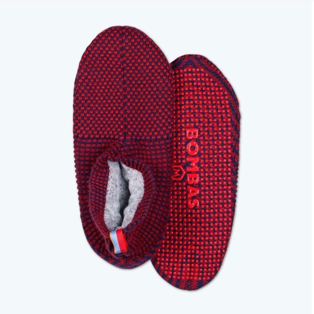 Bombas Gripper Slipper, Men’s, Large, Maroon, Discontinued